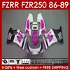 Oem Body per Yamaha FZR250R FZR250RR FZR-250R 86-89 BODYWORK 142NO.101 FZRR FZR 250R 250RR FZR-250 1986 1987 1988 1989 FZR250 FZR 250 R RR 86 87 88 89 Faiting Pink Glossy