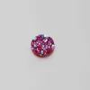 Fnixtar 100Pcs 6mm Candy Color Glitter Rhinestones Round Disc For Making Earring Pendants Necklace Jewelry Finding Accessories