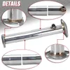 2.5" Stainless Steel Adjustable Car Exhaust Pipe Converter Kit For 92-95 Honda Civic Del Sol 90-02 Accord B/D/H/K/F Series PQY-EGR15