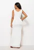 1st Stylish Women Vest Tank Maxi Dress Silk Stretchy Casual Summer Long Dresses Sleeveless Backless Lady Clothing EST 220513