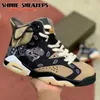 MAN Basketball Shoes 6 VI Infrarood 2014 Red DMP Metallic Gold Black Cactus Jack Denim 6s Sports Trainer Sneakers Maat 13