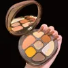 Amber Glass acht-kleuren oogschaduwplaat Millennium poederput met hoge glans blush super vuur matte aarde kleur nieuwe blush