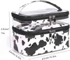 Dubbelskikts kosmetisk väskbox Lattice Portable Women's Makeup Artist Multifunktionell förvaring för tvätt och smink 220625