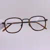 Merk -bril frames Optische bril Eyewear unisex titanium vierkant spektakel frames