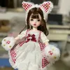 Boneca bjd feita à mão, 16 mini moda, maquiagem fofa, articulação móvel, 30cm, bonecas, roupas de princesa, acessórios de terno, brinquedo infantil, presentes de meninas 22