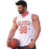 Abbigliamento da ginnastica estiva Mens Top Fitness Fitness Allenamento di asciugatura rapida Mesh Basketball Tops Sportswear Tops Tanktop 220421