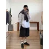 Guochao Marke Arbeitskleidung Shorts Tragen Ins Lose Hip-Hop Freizeit Trend Weites Bein Anzug Fünf-Punkt-Hose Draußen im Sommer