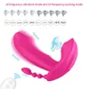 3 IN 1 Clitoris Sucking Vibrator Oral Clit Wearable Dildo Anal Vagina Stimulator sexy Toys for Women Masturbator