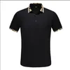 designer Stripe Polo Shirt T koszule wąż polo pszczoły kwiatowe męskie mody High Street Fashion Horse Polo Luksusowa koszulka#8552