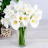 Decorative Flowers & Wreaths 5pcs 37cm Artificial Calla Lily Flower PU Bouquets For DIY Wedding Birthday Party Decoration Fake Home Supplies