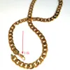 Гладкое мужское ожерелье-цепочка Mariner из 14-каратного чистого золота с тиснением GF 24 дюйма, 10 мм7684078