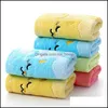 Serviettes Robes bain douche bébé enfants maternité coton doux dessin animé chat couverture bébé nouveau-né infantile respirant Co Dhnh8