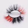 أحدث 3D Mink Eyelash Colorful 100 Mink Mix Mix Color Pink Blue Red White False False False Fluffy Soft Cilias Pendor7000062