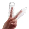 Brinquedos sexuais massager p￪nis massageador de brinquedo de brinquedo masculino de cristal transparente do daha erha