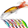 6Pcs 14cm/40g Fishing Lure Tackle Arm-Fish Lures Artificial Squid 3D eyes with Beard Fish lure Hook high quality K1621