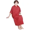 Robes de grande taille robes Vintage décontracté robe d'été trois quarts manches lâche bureau femmes Colar 8xl femme H569