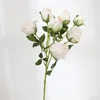 Decorative Flowers & Wreaths 1 Bouquet Beautiful Faux Silk Flower Retro Lightweight Artificial Rose Natural Preserved Fake