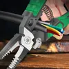 LAOA 9 in 1 Electrician Pliers Multifunctional Needle Nose for Wire Stripping Cable Cutters Terminal Crimping Hand Tools 220428