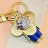 Car key chains inlaid with crystals and diamonds fashion clutch pendants