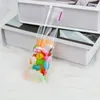 ギフトラップ100pcsミニプラスチックキャンディーバッグハートプリントクッキーロリポップオブセルフ接着バッグウェディングバースデーリップスティックパッキングポーチギフト