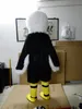 Costume da mascotte Fursuit Black White Bird Furry Walking Clothes Abito da tuta vestito da anime