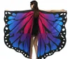 Butterfly Wings sjal Fairy Nymph Pixie Costume Accessory Women Soft Fabric Butterfly Wings Stage Show Prop Big Size