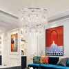 새로운 현대 LED 크롬 샹들리에 조명 거실 주방 술 크리스탈 샹들리에 침실 와이어 램프 홈