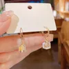 Dangle Earrings & Chandelier Korean Cubic Square AB Crystal For Women Temperament Simple Small Drop Earring WholesaleDangle