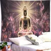 Tapestries Buddha التأمل Hippie Tapestry لغرفة النوم الجمالية شقرا ملصق الجدار معلق غرفة الفن