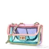 2022 Trend Koreanische Frauen Laser Transparente Taschen Umhängetasche Schulter Sommer Taschen Messenger PVC Wasserdichte Strand Tasche