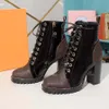 Stivaletti da donna Designer Scarpe in vera pelle Scarpe moda Inverno Autunno Donners Rois Stivali Caviglia Martin Boot