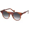 Marca designer mulheres óculos de sol vintage rodada óculos de sol gradient lente cinza sol óculos cor de doces homens óculos moda personalizada tons com caixa