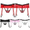 Vrouwen Slipje Homo Mannen Hollow Out Lace Skirted G-String Strings Sexy Elastische Taille Crotchless Slips T-Back Jarretellegordels Sissy UnderwearWome