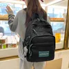 حقائب الظهر اليابانية الكلية النسائية للجنسين متعددة الجيبات كمبيوتر محمول كبير السعة طلاب الظهر على الظهر للفتيات الكتب أكياس الكتب