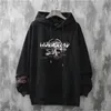 Mężczyźni Hoodie Plus Velvet Trend Harajuku Styl Jesień i zima Ubrania Luźne Hip-Hop Japanese Streetwear Para Ulzzang Z Kapturem 220325