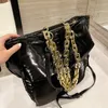 Премиальная роскошная тканая сумка для торговых покупок винтажные черные дизайнеры цепочки большие сумочка классическая золотая цепочка 32 Street Fashion Женское плечо