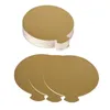 100 pz/lotto Rotonda Mousse Torta Tavole strumento Oro Carta Cupcake Dessert Visualizza Vassoio Matrimonio Torta Di Compleanno Pasticceria Strumenti Decorativi Kit