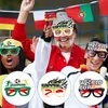 2022 Qatar Weltmeisterschaft Brille Dekoration für Erwachsene Bar Party Fußball -Weltpokal Fan Vorräte sehen Fußballjubel an.