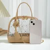 5pcs Messenger Bags Women Transparent PVC Printed Star Shell Purse Chain Shoulder Bag