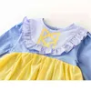 Neue 2021 Frühling Herbst Kinder Mädchen Infant Baby Mädchen Neugeborenen Strampler Kleid Kleidung Baby Mädchen Strampler Kleid G220510