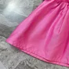 Girl's Dresses High-end Custom Summer Girls Dress Splicing Fake Two Comfortable Fashionable And Simple StyleGirl's