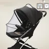 Zipper -Fliegenschutzzubehör Kinder Krippen Sommernetzwagen Vollbedeckung Moskitonetz Baby Kinderwagen Trolley