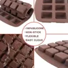 24 Cavitives Mini Brownie silikonowa forma lodowa Taca Square silikonowa forma czekoladowa