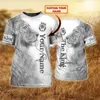 Zwierzę The King Lion Nazwa niestandardowa 3D Tee wysokiej jakości koszulka Summer okrągła szyja mężczyźni żeńska swoboda krótkiego rękawu top-3 220619