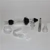 Accessoires pour fumeurs Mini tuyaux en verre avec 10mm 14mm 18mm Titane Pointe de quartz Concentré de plate-forme pétrolière Dab Straw pour Bong en verre