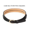 Belts Gift Men Women For Jeans Pants Thin Waist Belt Buckle PU Imitation Leather Elastic BeltsBelts