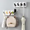 Hooks & Rails Piano Keys Hook Hanger Wall Mounted Coat Creative Decoration Home Living Room Bedroom GassHooks