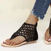 Sandały Modne proste dominujące duże buty damskie Kapcie Flip-Flops Flat Women Women Womensandals