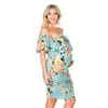 Emotion Moms Maternity Dresses Off Axel graviditetsklänningar Floral Women Dress Summer Gravid Dress G220309