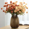 Dekorativa blommor kransar 1st 5heads Artificial Flower Silk Pompon Mamma Mormor 26cm Fake Plant Home Garden Christmas Party Decoration